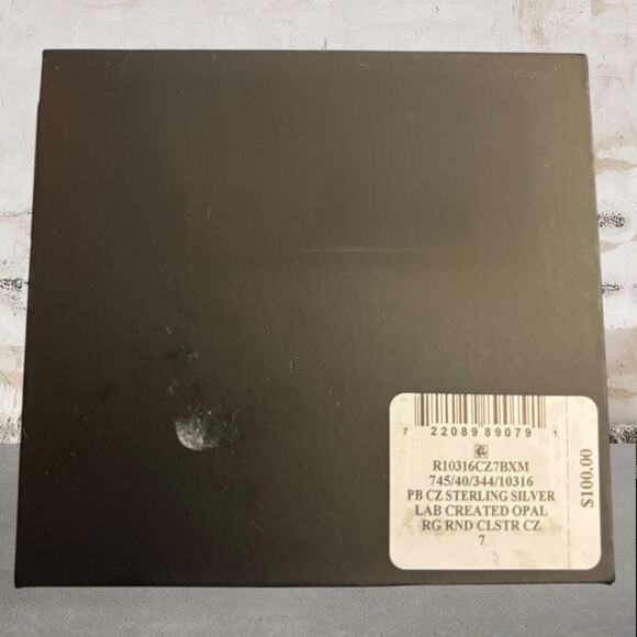 Giani Bernini NWT Cubic Zirconia Sterling Silver Round Cluster Ring Size 7 - Picture 2 of 8